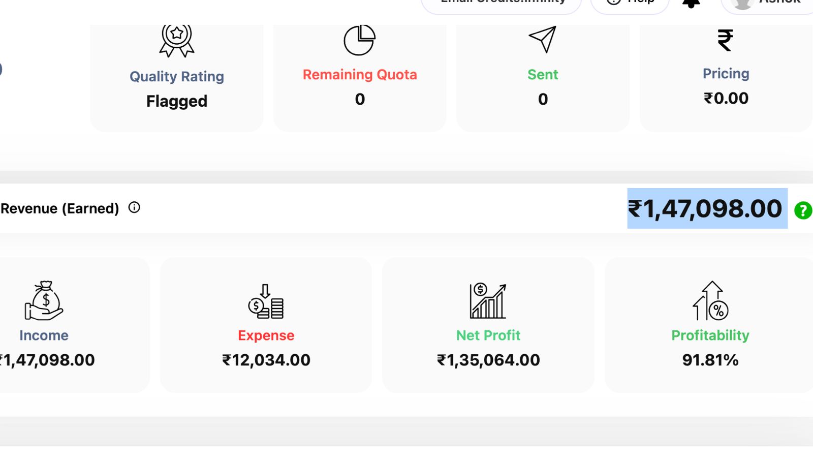 Student Revenue Dashboard